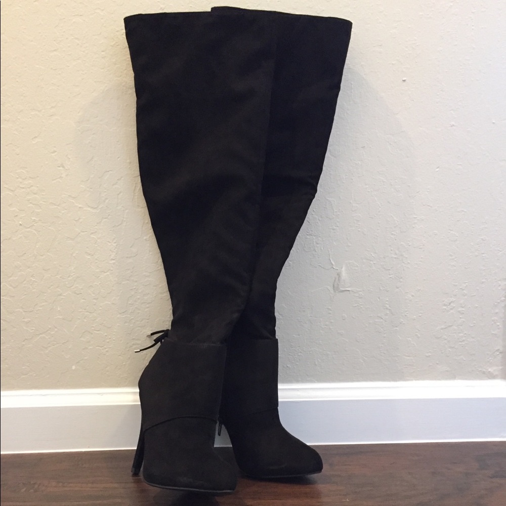 NWOT Nina Black Stiletto Boots